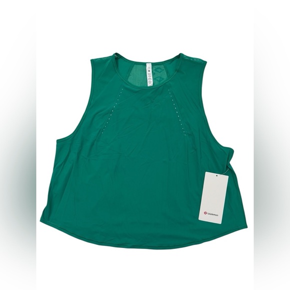 Lululemon Sculpt Cropped Tank Top in Kelly Green - Picture 4 of 5